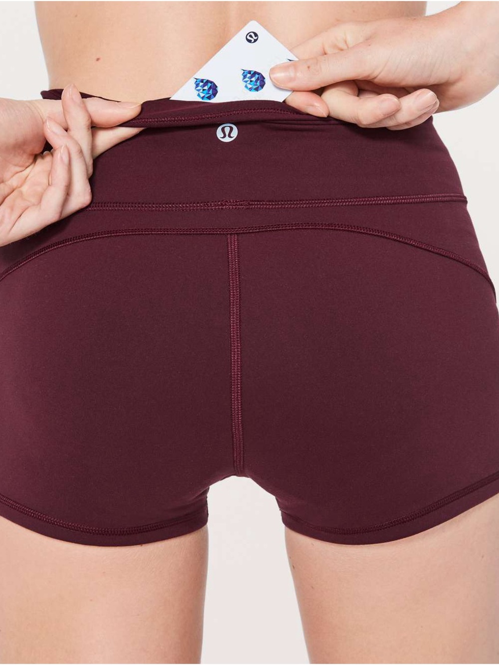 lululemon Bike Shorts 8 Maroon